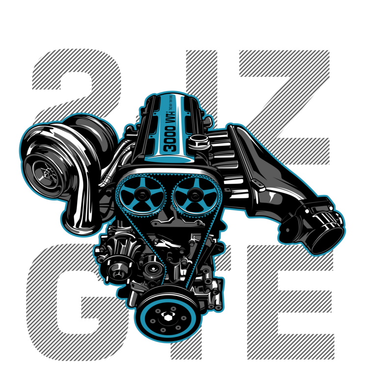 Tričko Toyota 2JZ-GTE – Turbo Engine