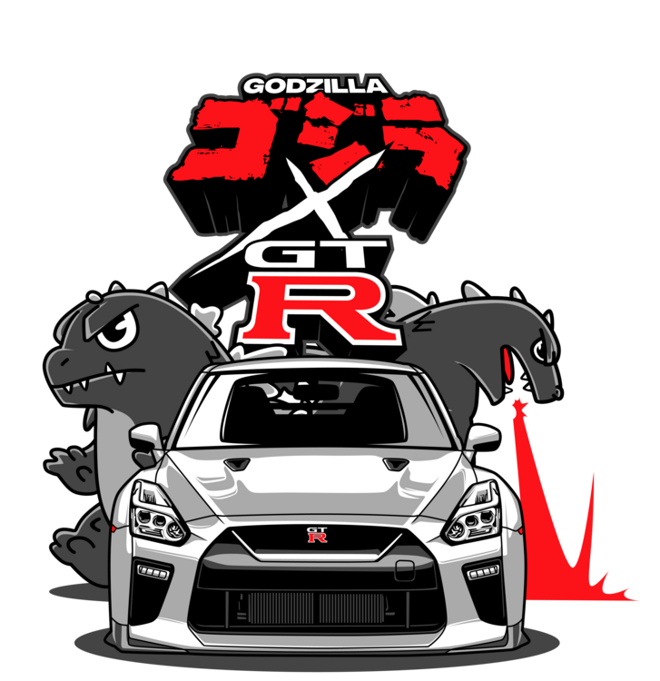 Tričko Nissan GT-R R35 – Godzilla