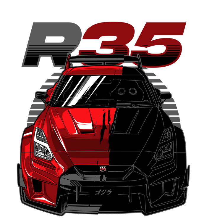 Tričko Nissan GT-R R35 – Red Performance