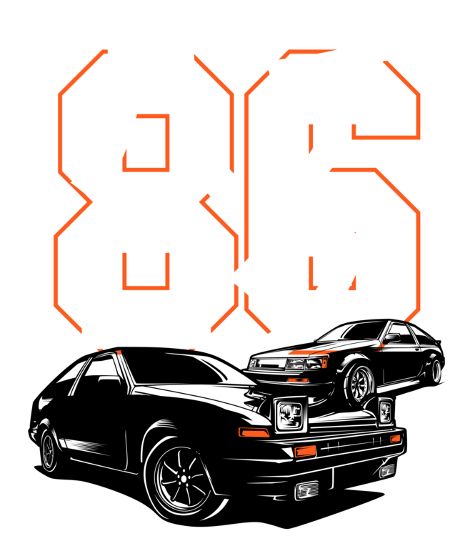 Tričko Toyota AE86 – Hachiroku