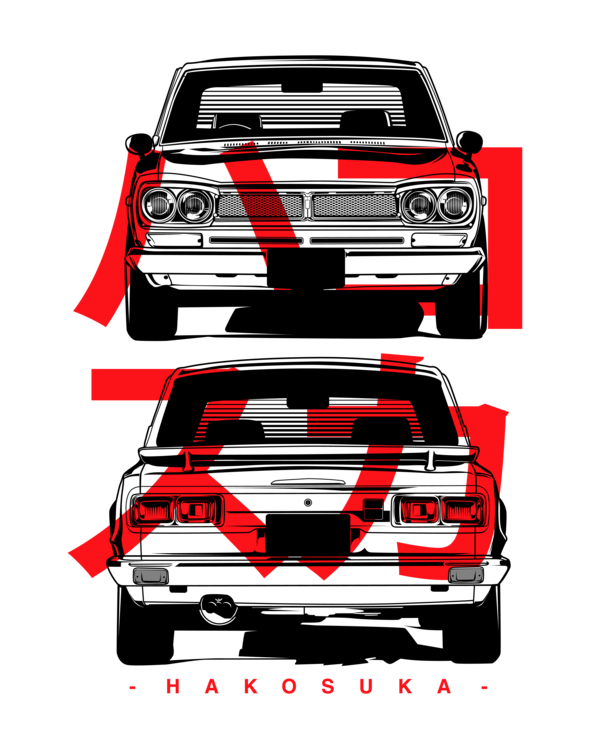Tričko Nissan Skyline – Hakosuka