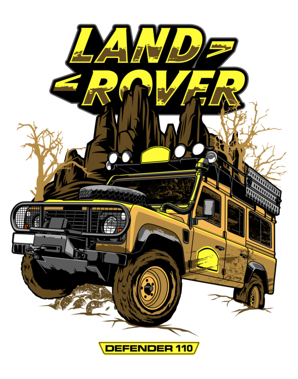 Tričko Land Rover Defender – Off-Road Adventure