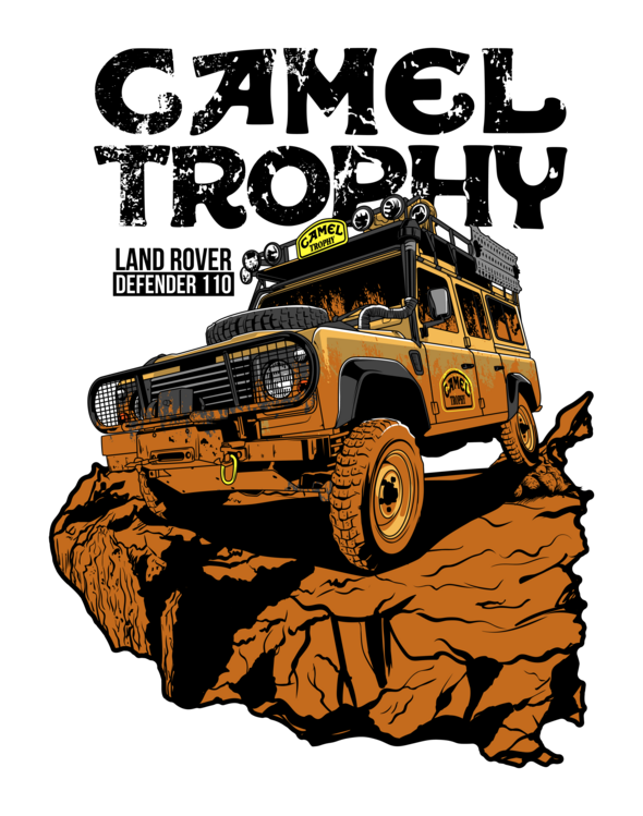 Tričko Land Rover Defender – Camel Trophy