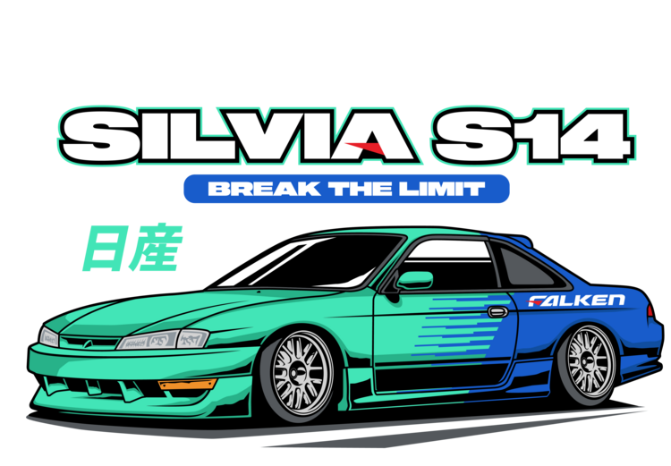 Футболка Nissan Silvia S14 – Mint Drift