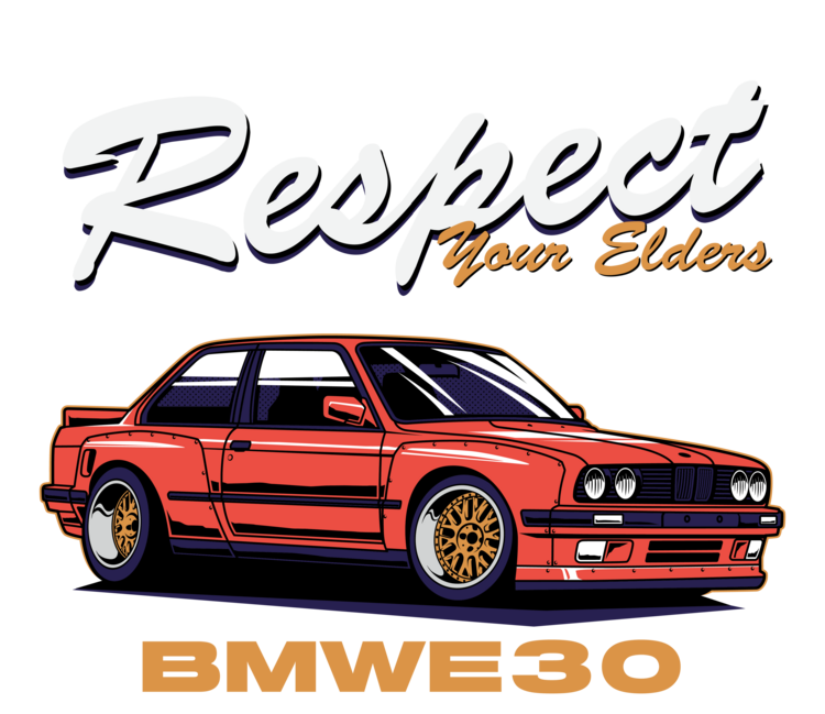Футболка BMW E30 – Respect Your Elders