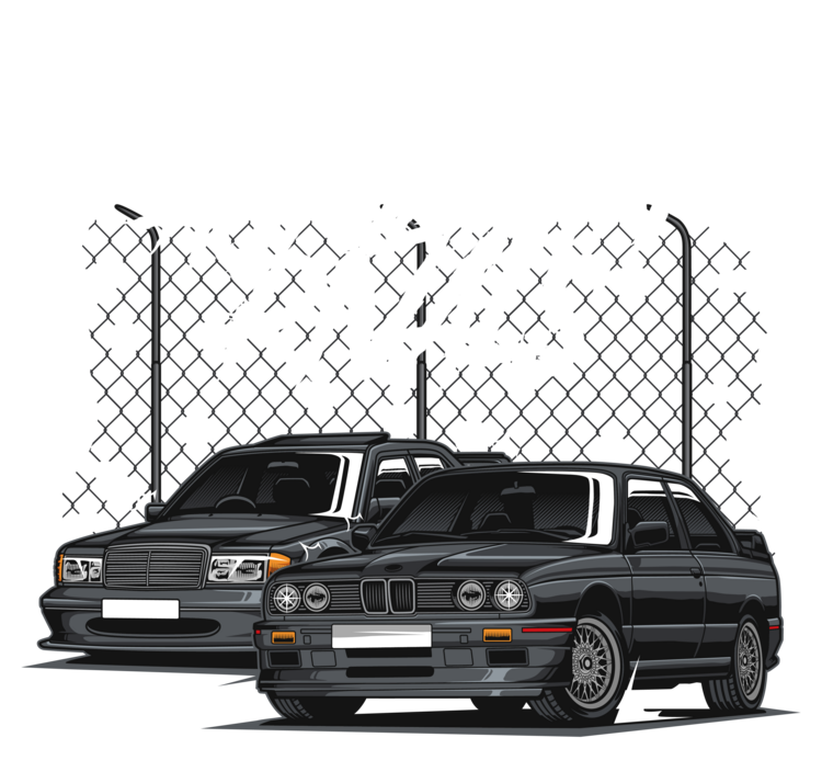 Футболка BMW E30 – Autobahn Rivals