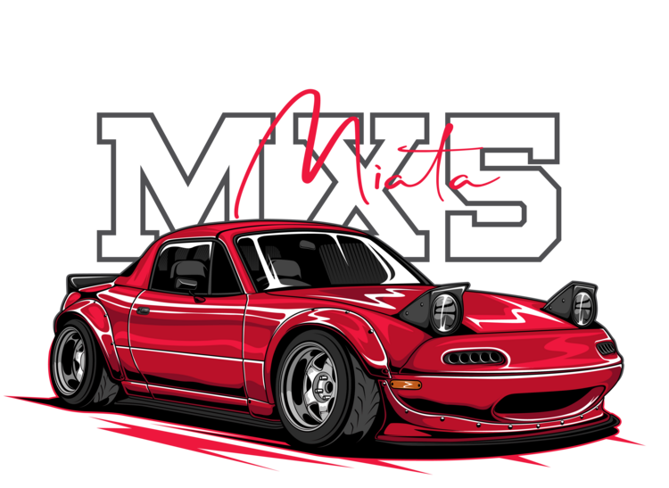 Футболка Mazda MX-5 Miata – Red Roadster
