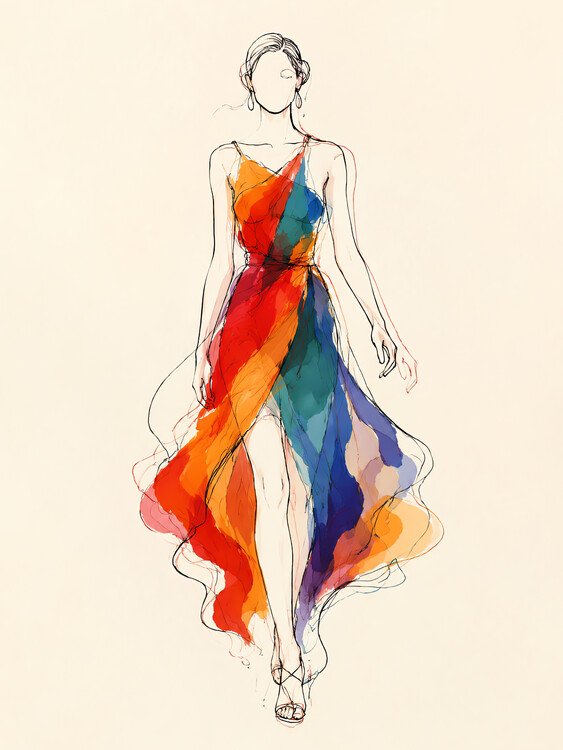 Plakat Chromatic Grace in Motion