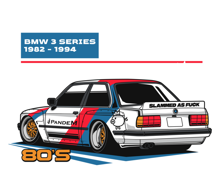 Футболка BMW E30 – 80s Motorsport