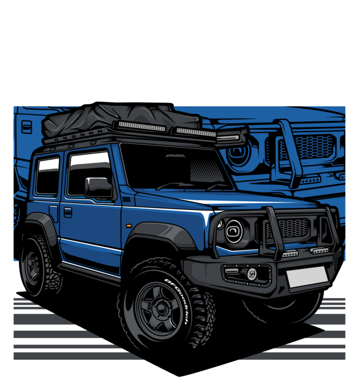 Футболка Suzuki Jimny JB74 – Blue Off-Road