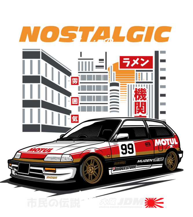 Футболка JDM Race Car – Nostalgic Motorsport