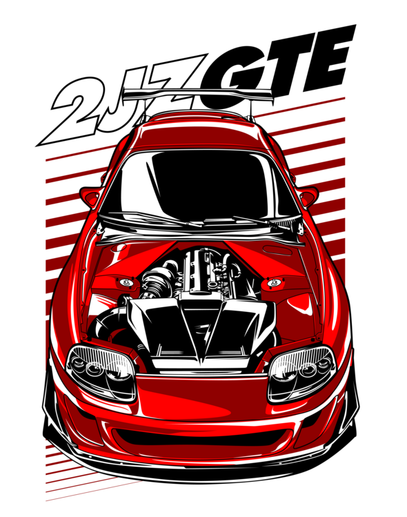 Футболка Toyota 2JZ-GTE – Engine Bay