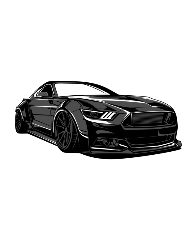 Футболка Black Supercar – Racing Stripes