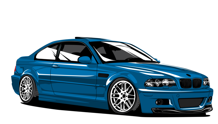 Футболка BMW 3 Series E46 – Blue Street