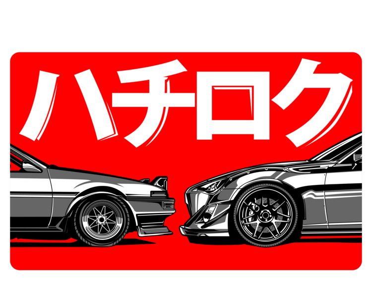 Maglietta Toyota AE86 – Hachiroku Duo