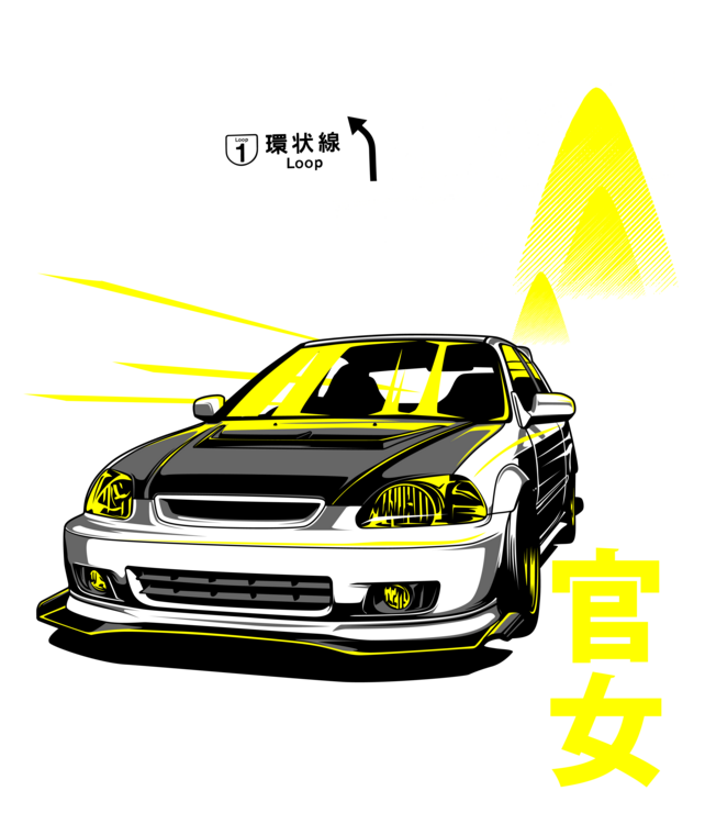 Maglietta JDM Street Car – Tokyo Night