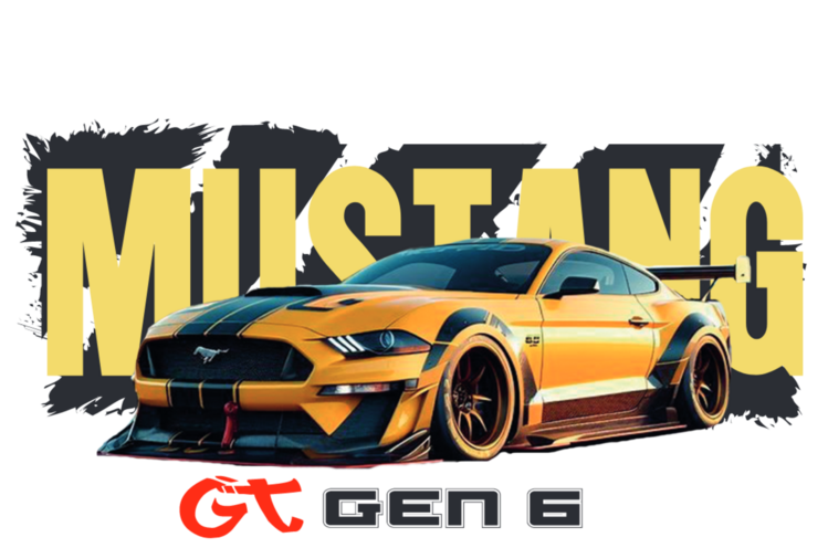 Maglietta Ford Mustang GT – Orange Muscle
