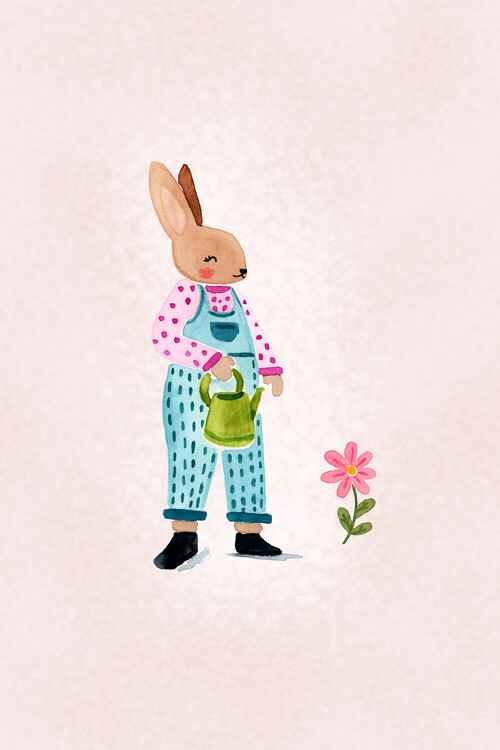 Принти на полотні Sweet Bunny Gardener