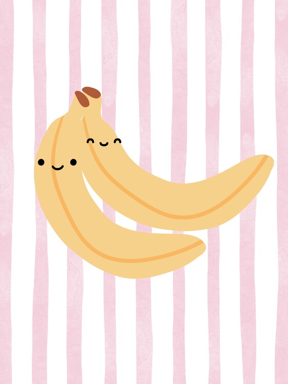 Принти на полотні Happy Banana Friends
