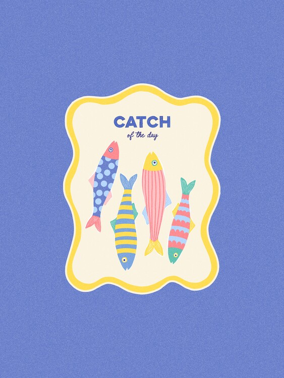 Плакат Colorful Catch of the Day