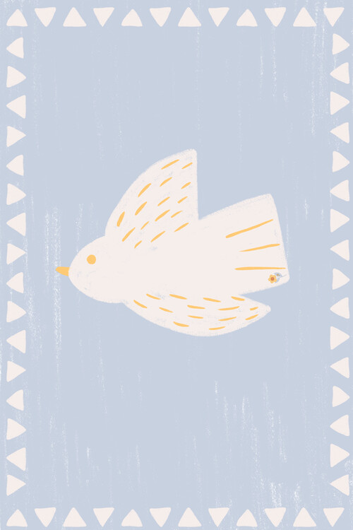 Принти на полотні Peaceful White Bird