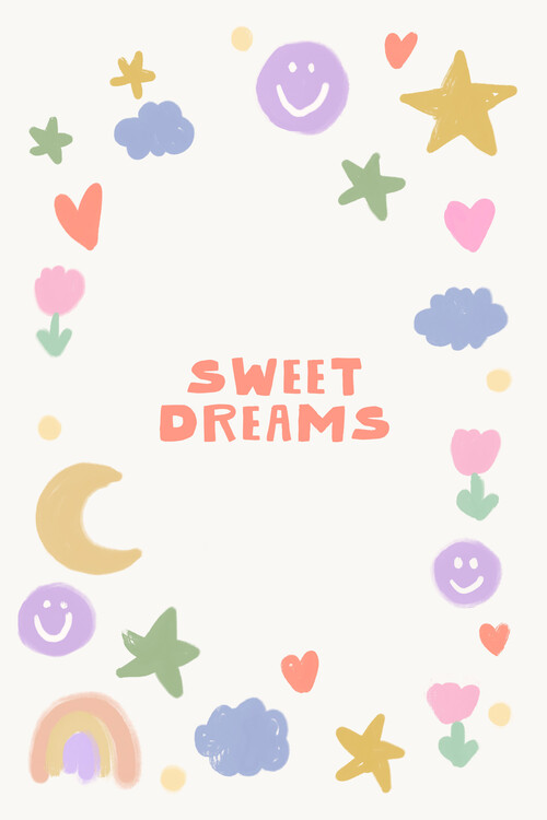 Плакат Sweet Dreams Happy Doodles