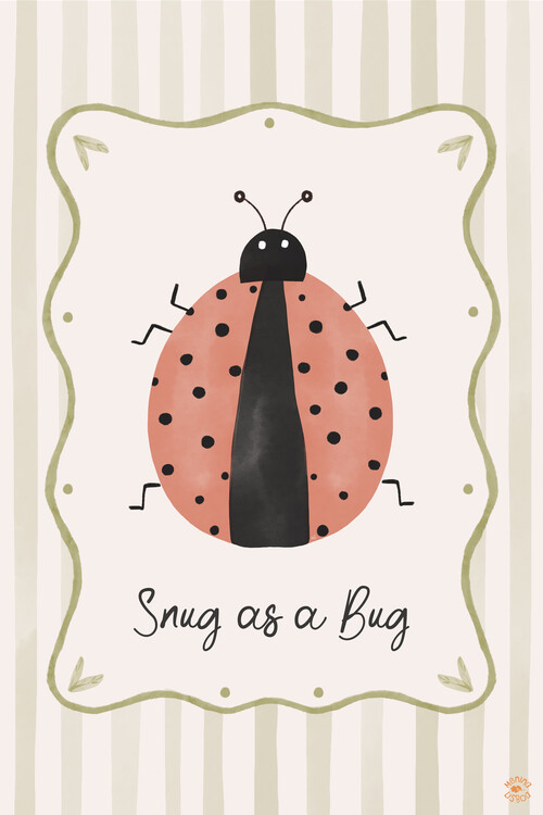 Принти на полотні Snug Ladybug Illustration