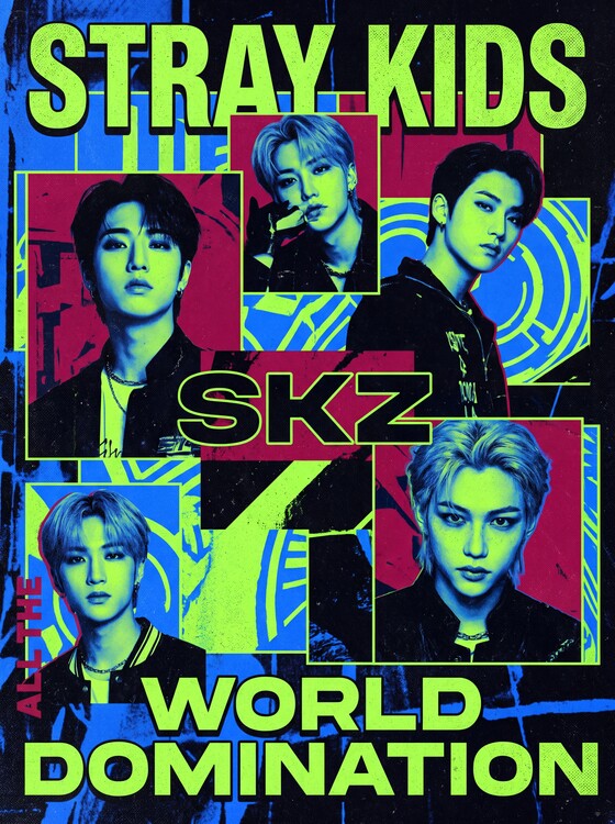 Obraz na płótnie Stray Kids All The World Domination Promotional Poster