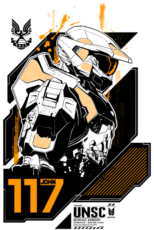 Camiseta The Master Chief - John 117