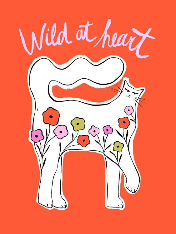 Canvas Print Wild At Heart Cat