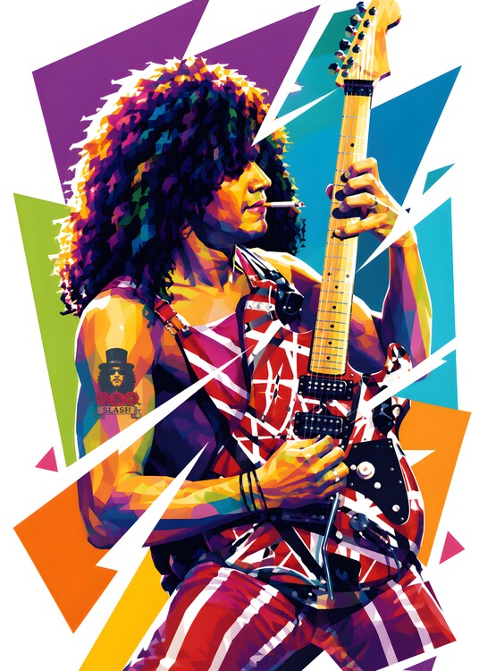 Poster The man with guitar