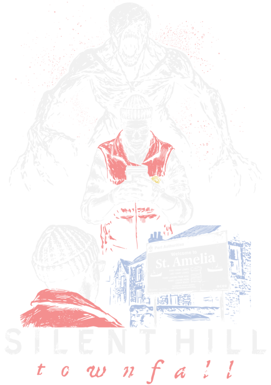 T-shirt Silent Hill Townfall