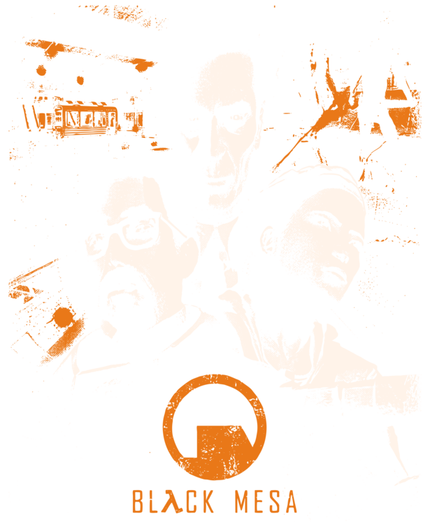 T-Shirt Black Mesa Research Facility - Half Life