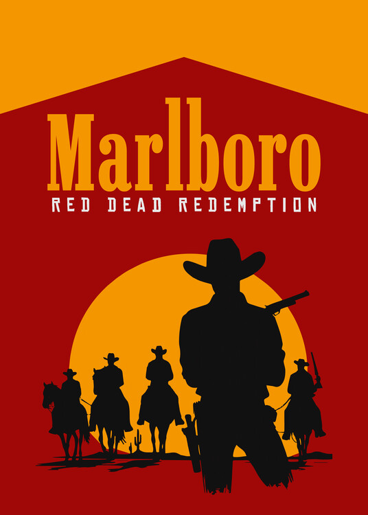 Poster Red Dead Marlboro