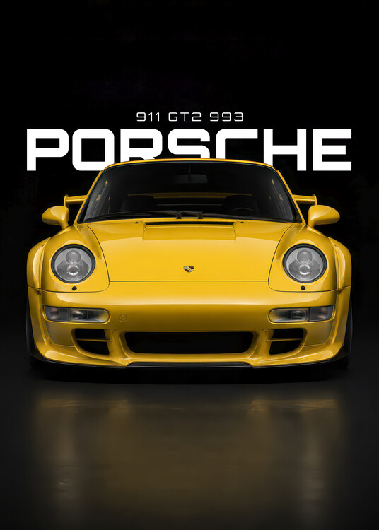 Плакат Porsche 911 GT2 993
