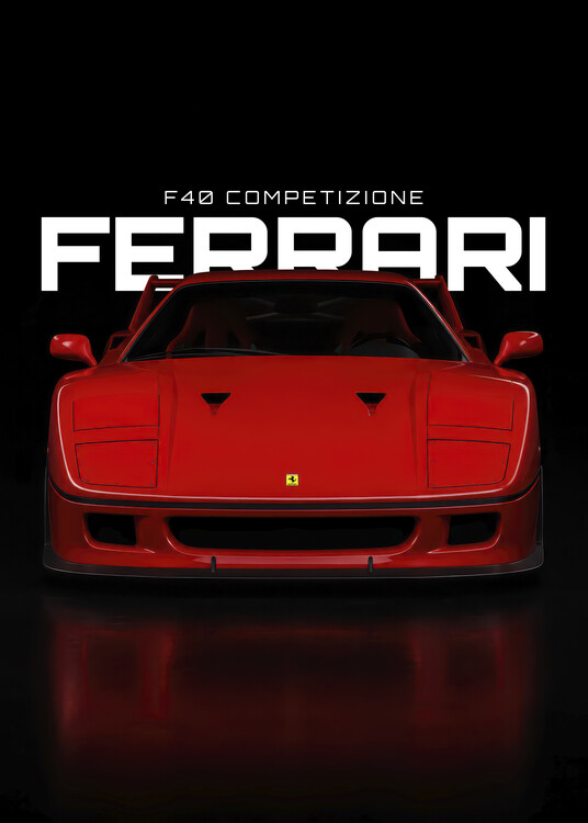 Плакат Ferrari F40 Competizione