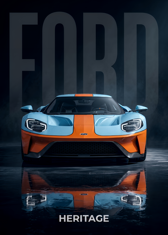 Plakát Ford GT Heritage Edition