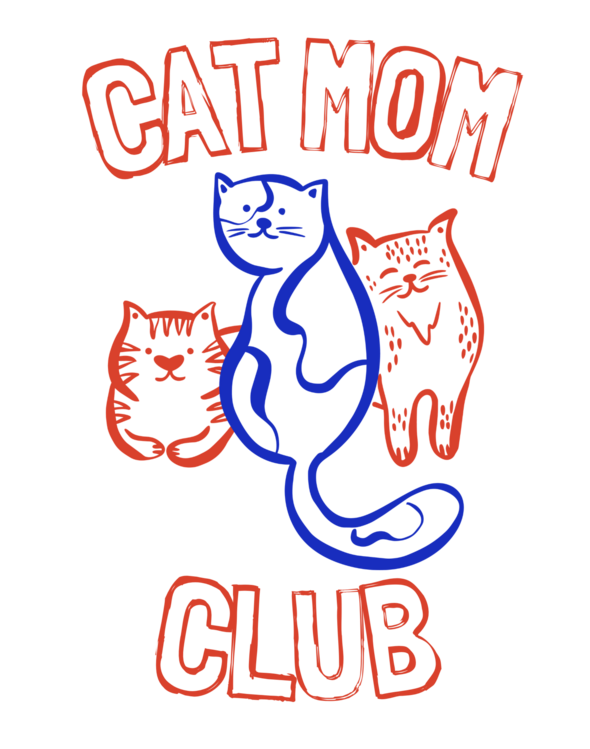 Футболка Retro Cat Mom Club