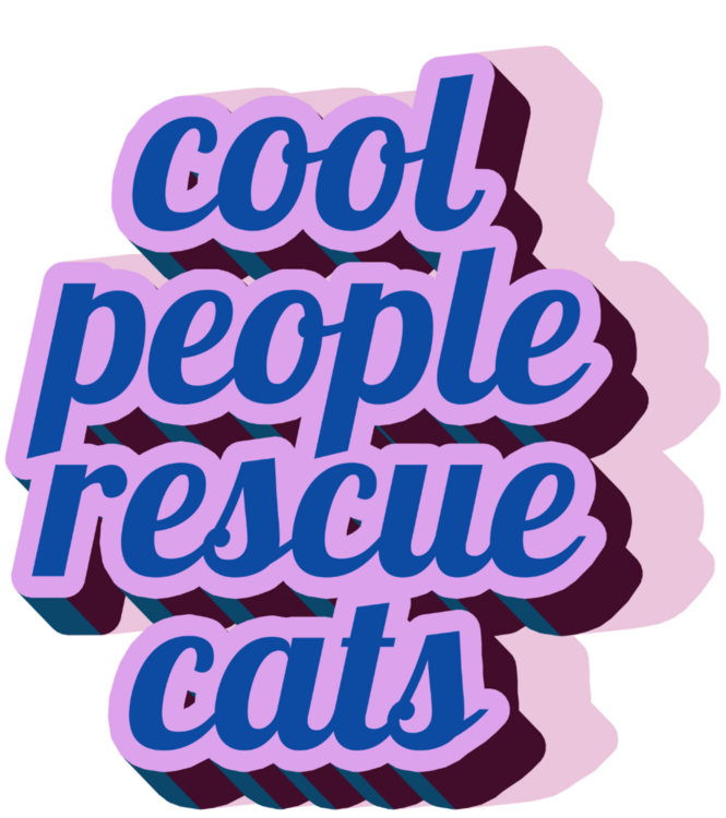 Футболка Cool People Rescue Cats Purple
