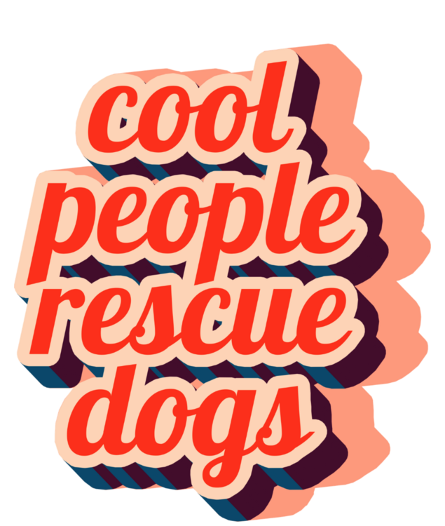 T-shirt Cool People Rescue Dogs