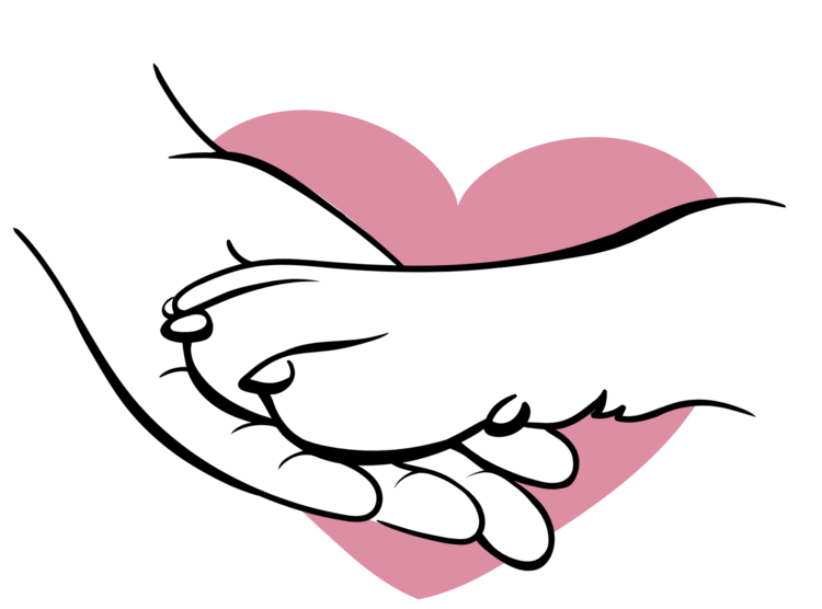 T-shirt Dog Paw Love Heart