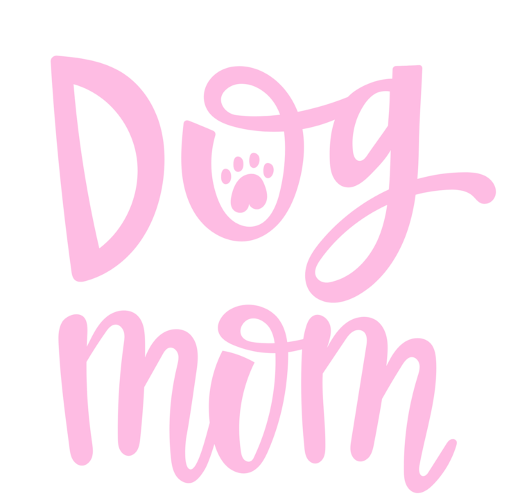 T-shirt Pink Dog Mom Script