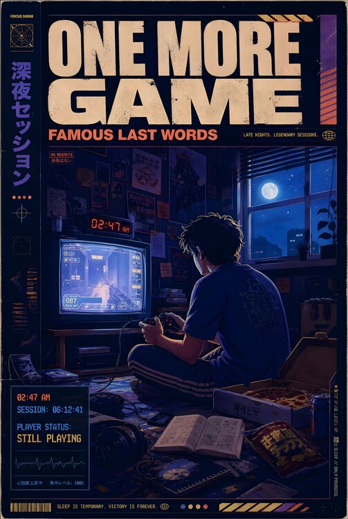 Poster One More Game — Famous Last Words