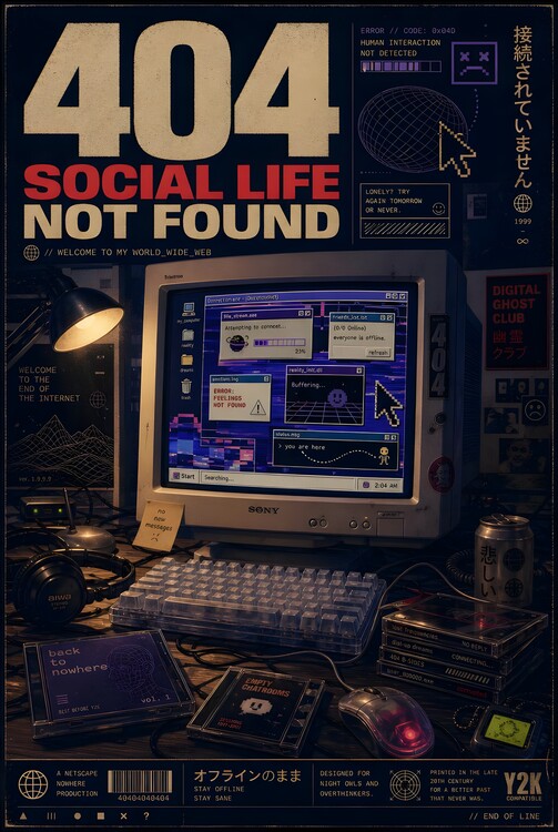 Poster 404 — Social Life Not Found