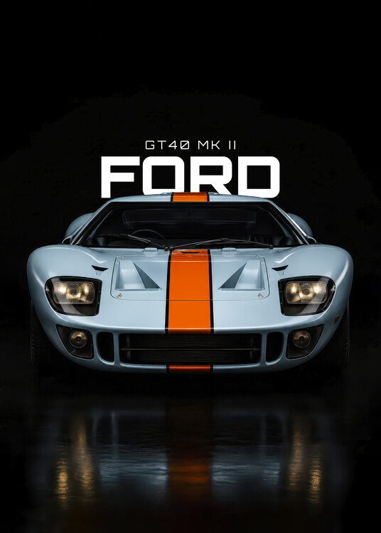 Плакат Ford GT40 Mk II
