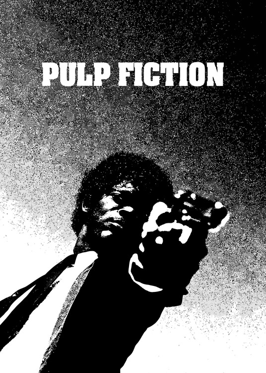 Plakát Silhouette Pulp Fiction Art Movie Popular