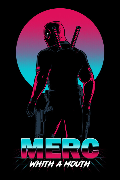 Poster Retro Merc with a mouth