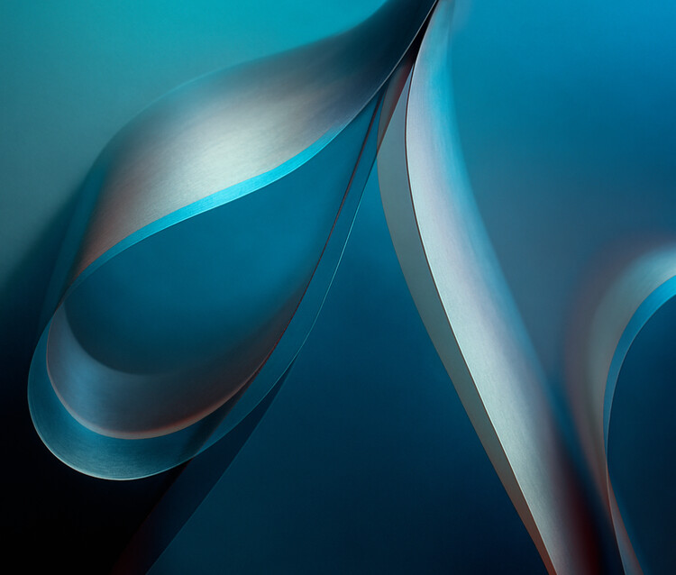 Poster Abstract Blue Grace