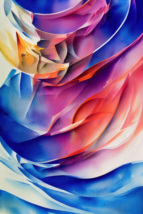 Poster Vibrant Abstract Flow
