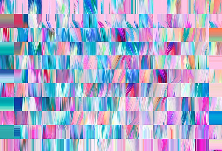 Poster Vibrant Color Stripes